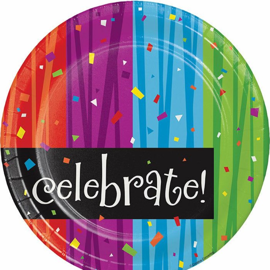 Birthdays * | Creative Converting Adult Birthday Party Themes Milestone Celebrations Paper Plates, 8 Ct