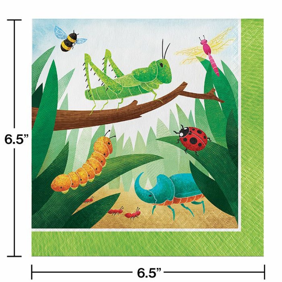 Birthdays * | Creative Converting Kids Birthday Party Themes Birthday Bugs Luncheon Napkin 16Ct