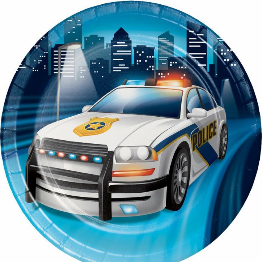 Birthdays * | Creative Converting Police Party Dessert Plates, 8 Ct