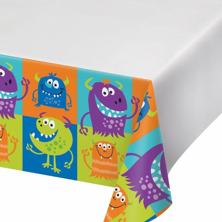 Birthdays * | Creative Converting Fun Monsters Plastic Tablecover 48 X 88 (Case Pack Of 12)