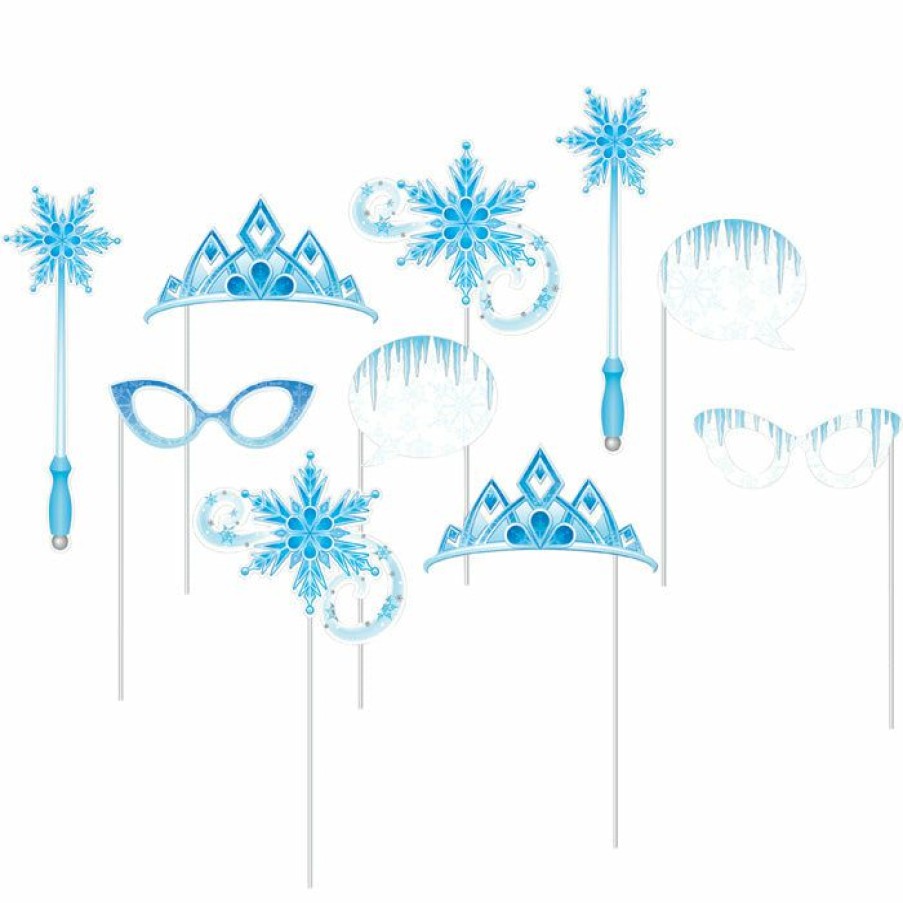 Birthdays * | Creative Converting Snow Princess Photo Booth Props 60 Ct Kids Birthday Party Themes