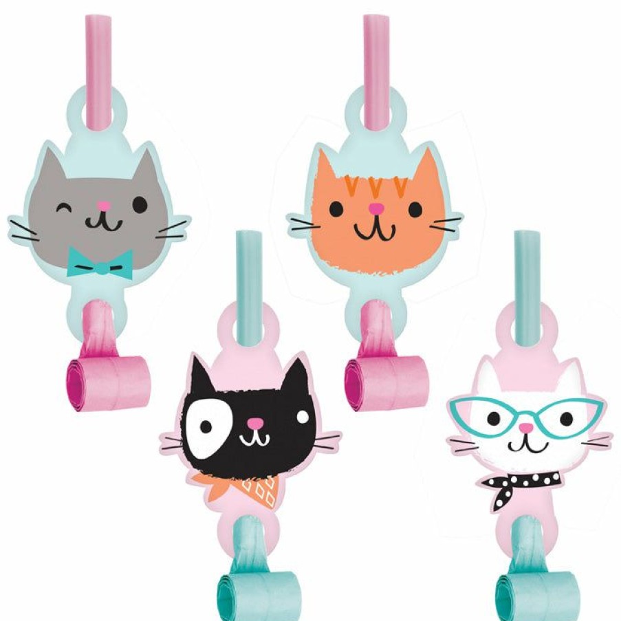 Birthdays * | Creative Converting Purr-Fect Party Blowouts W/Med, 8 Ct Kids Birthday Party Themes