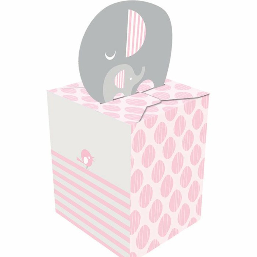 Baby Showers * | Creative Converting Little Peanut Girl Favor Box (48/Case)