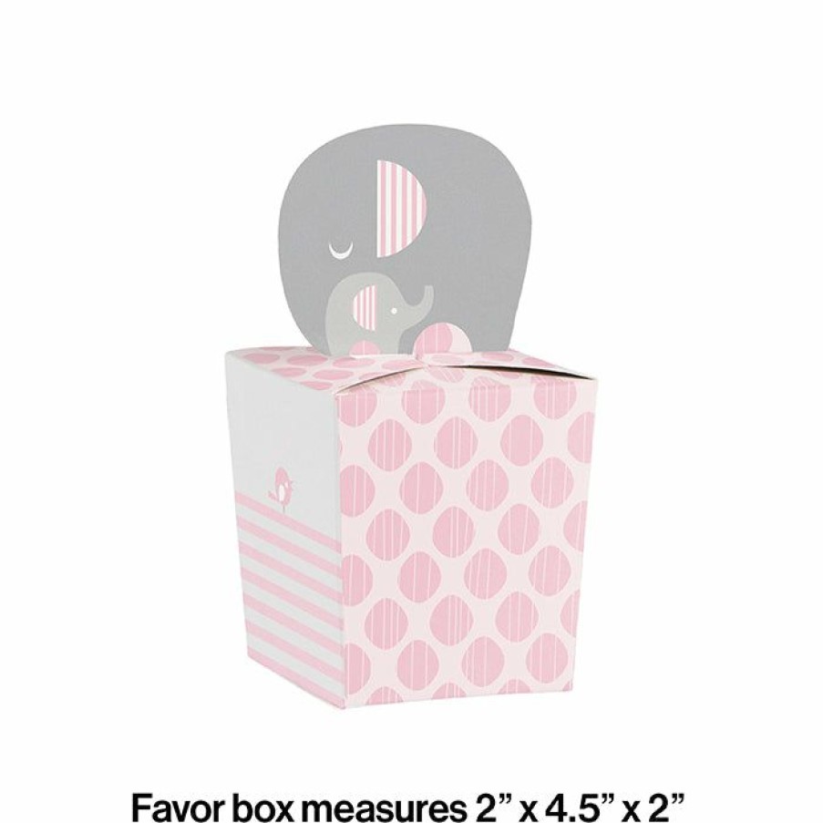 Baby Showers * | Creative Converting Little Peanut Girl Favor Box (48/Case)