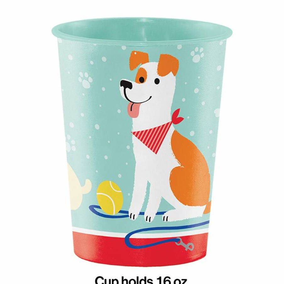 Birthdays * | Creative Converting Dog Party Plastic Keepsake Cup 16 Oz. Kids Birthday Party Themes