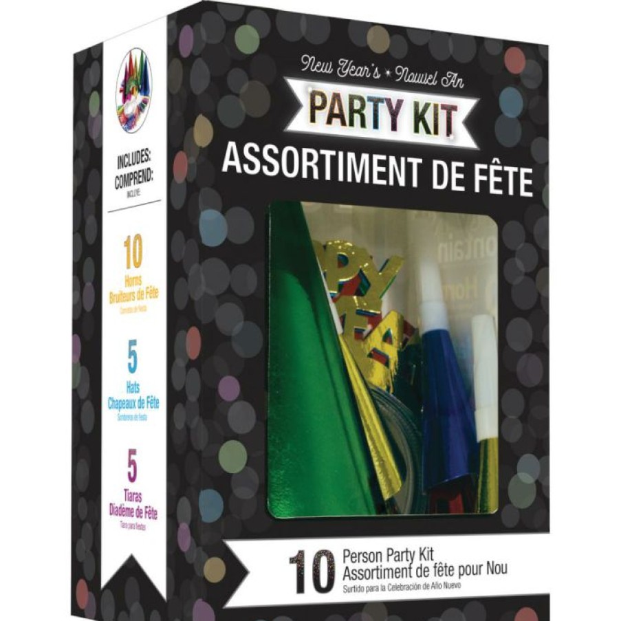 Holidays * | Creative Converting New Year'S Eve Party Kit New Year'S Eve Party Supplies