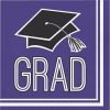 Graduation Party Supplies * | Creative Converting Graduation School Spirit Purple Napkins, 36 Ct