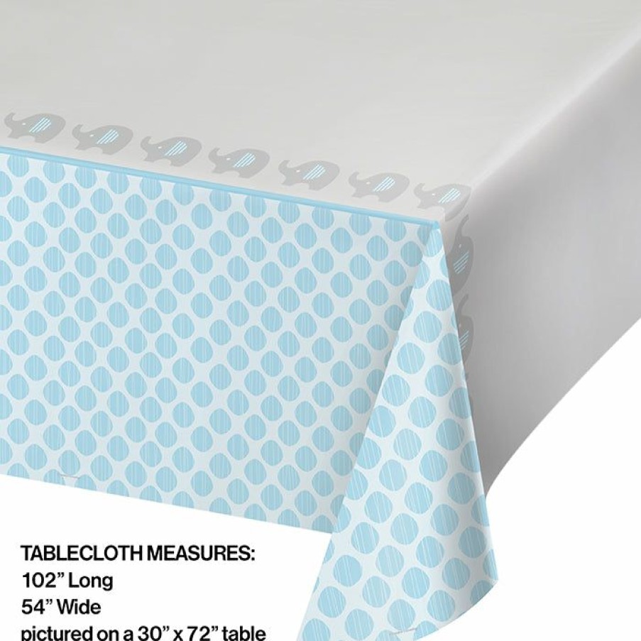 Baby Showers * | Creative Converting Little Peanut Boy All Over Prt Plastic Tablecover 54 X 102