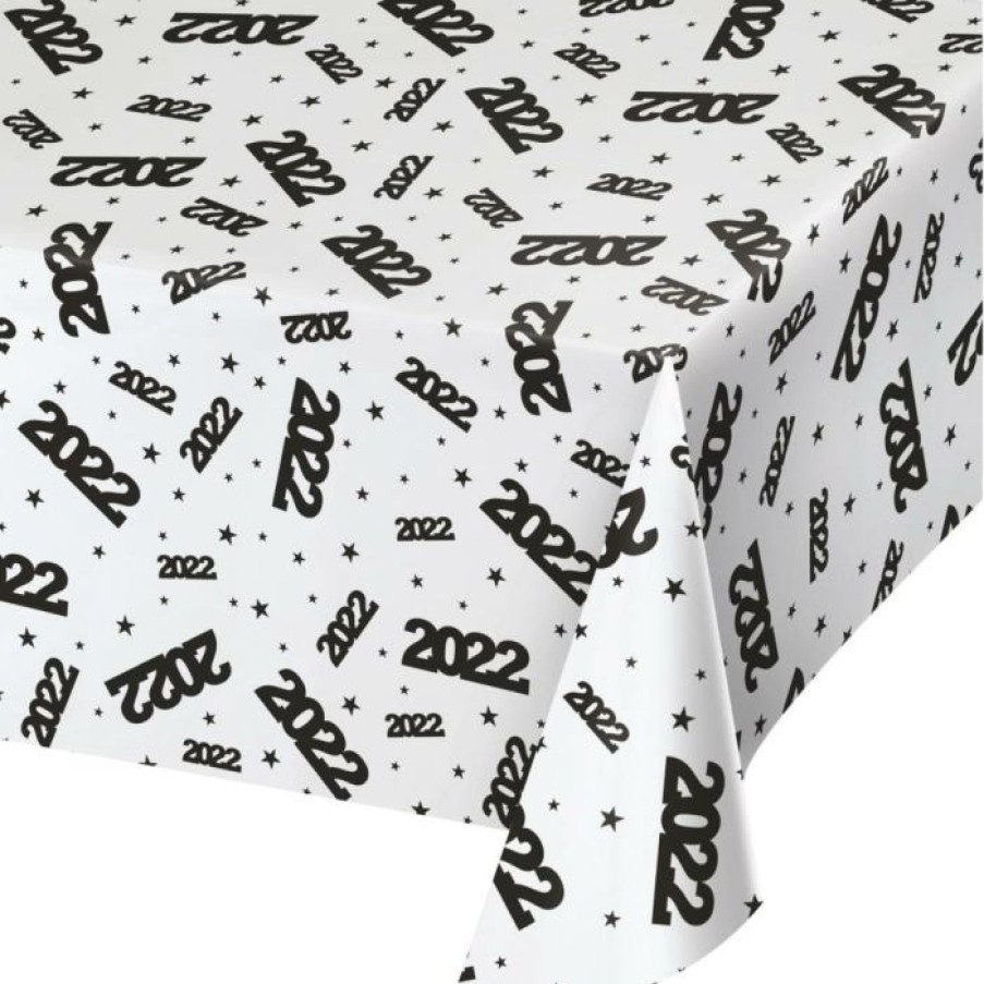 Holidays * | Creative Converting New Year'S Eve Party Supplies Plastic Tablecover, Clear, 2022 All Over Print