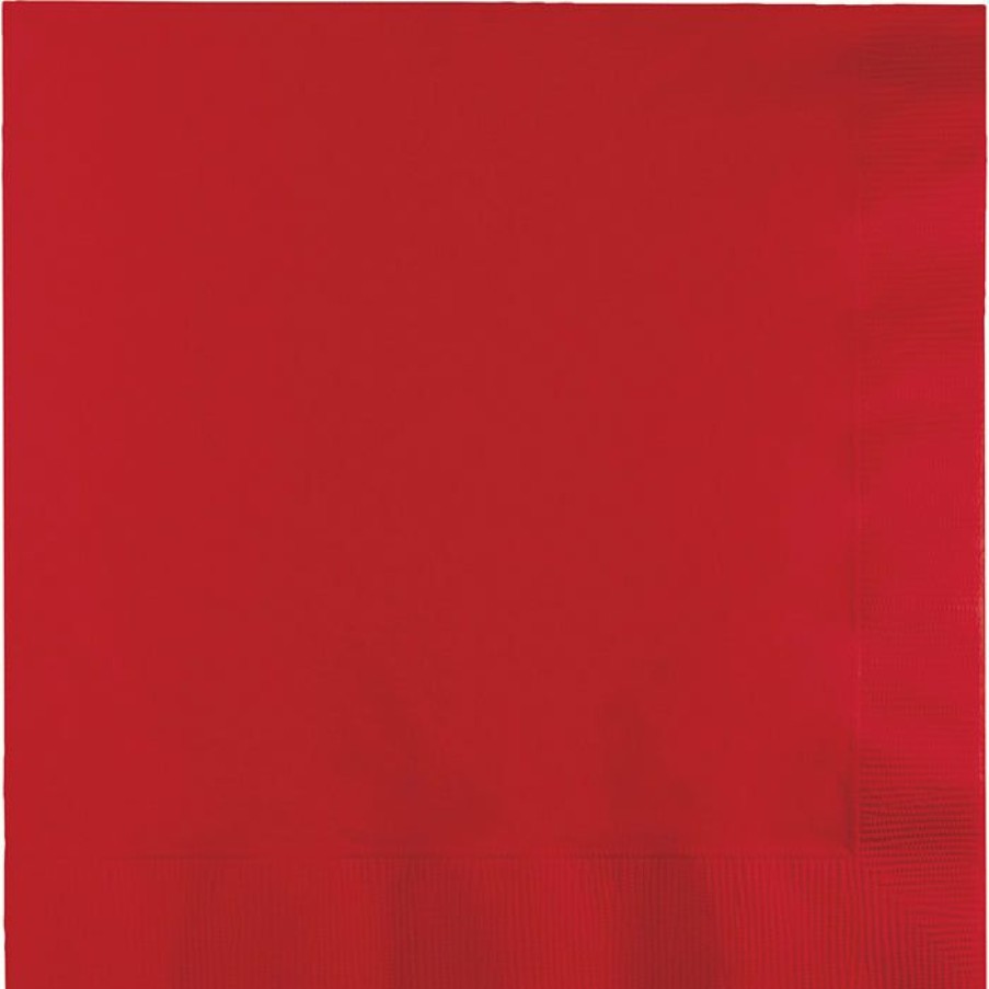 Solid Color Tableware * | Creative Converting Classic Red Luncheon Napkin 3Ply, 50 Ct