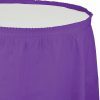 Solid Color Tableware * | Creative Converting Amethyst Plastic Tableskirt, 14 X 29