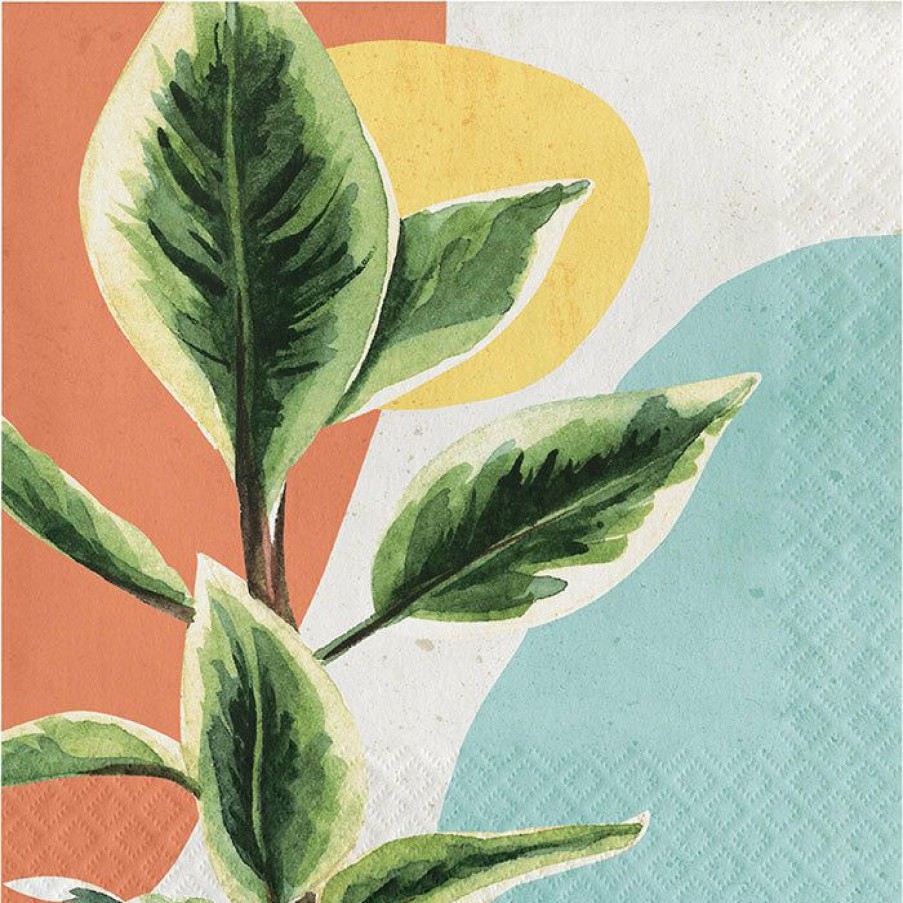 Themed Tableware * | Creative Converting Themed Tableware Subdued Tropic Luncheon Napkin, 3Ply 16Ct