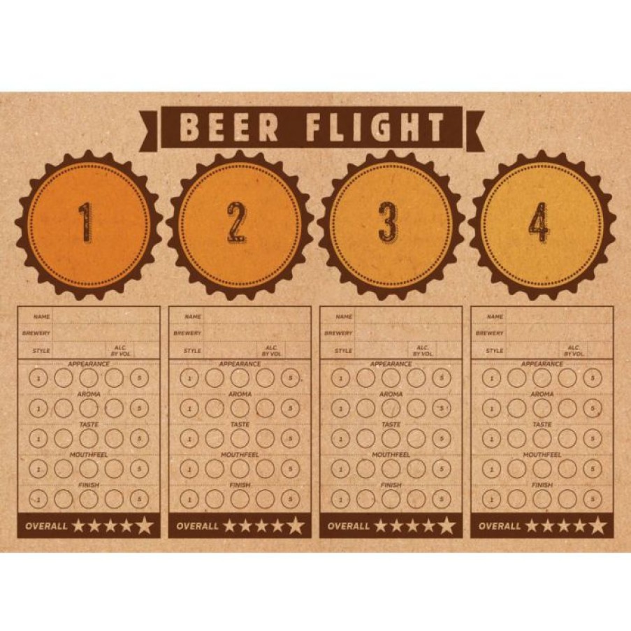 Birthdays * | Creative Converting Cheers & Beers Placemat, Beer Flight (288/Case) Adult Birthday Party Themes