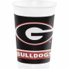 Sports * | Creative Converting Ncaa College Themed Party Decorations University Of Georgia 20 Oz Plastic Cups, 8 Ct