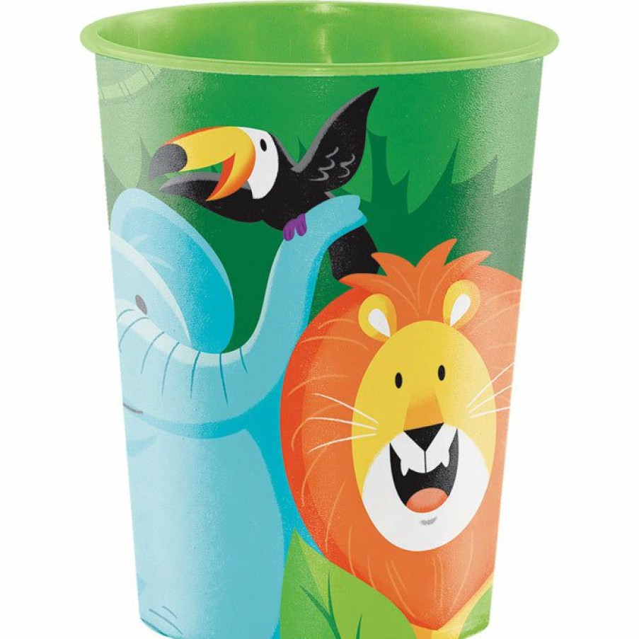 Birthdays * | Creative Converting Kids Birthday Party Themes Jungle Safari Plastic Keepsake Cup 16 Oz.