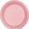 Solid Color Tableware * | Creative Converting Classic Pink Plastic Banquet Plates, 20 Ct