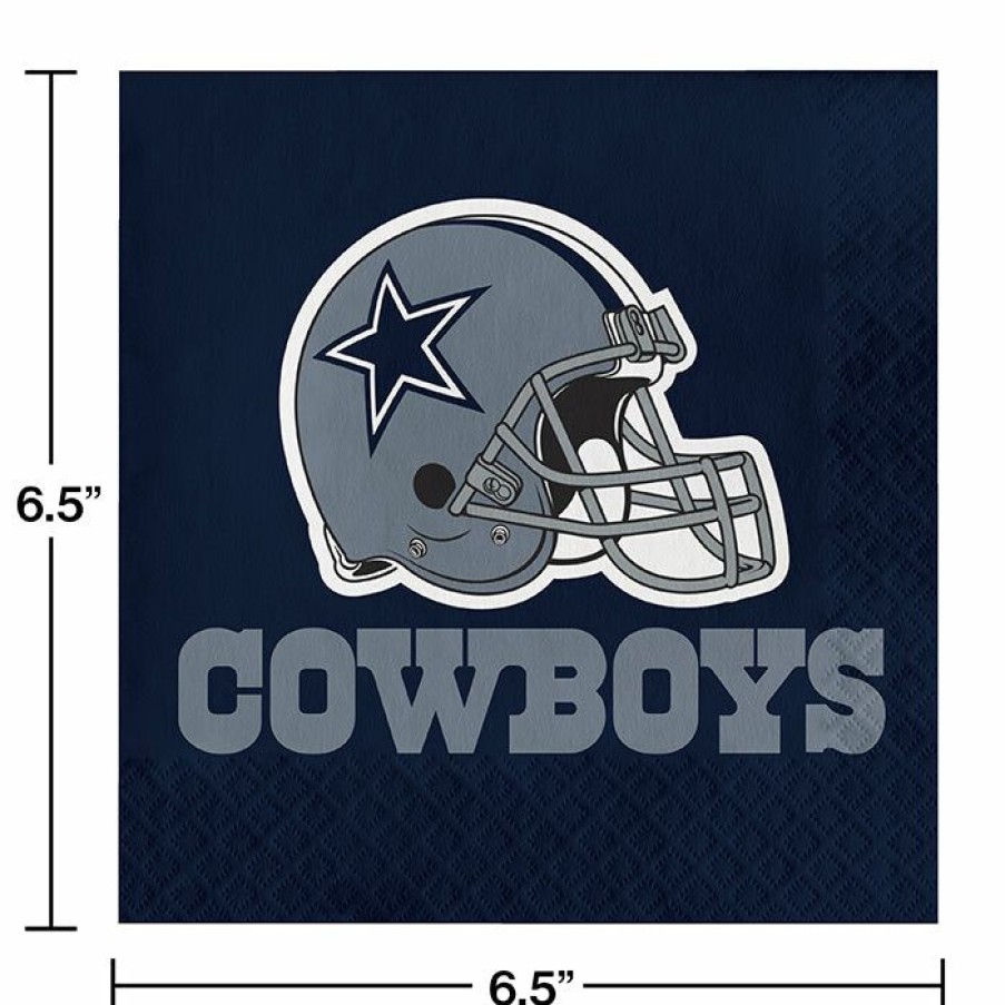 Sports * | Creative Converting Dallas Cowboys Napkins, 16 Ct