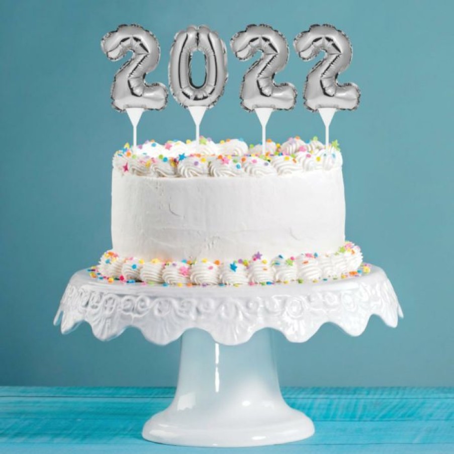 Holidays * | Creative Converting New Year'S Eve Party Supplies 2022 Balloon Cake Topper Set, 4 Ct