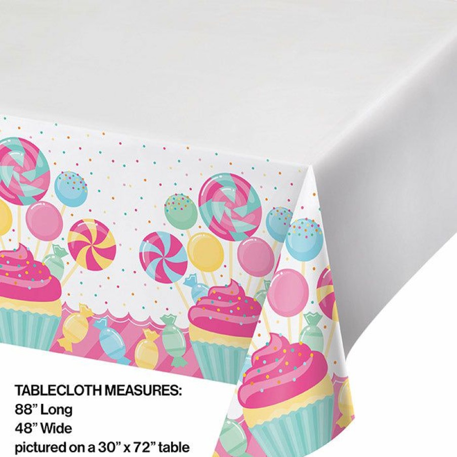 Birthdays * | Creative Converting Candy Bouquet Plastic Tablecover 48 X 88 Kids Birthday Party Themes