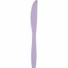 Solid Color Tableware * | Creative Converting Luscious Lavender Purple Plastic Knives, 24 Ct Solid Color Tableware