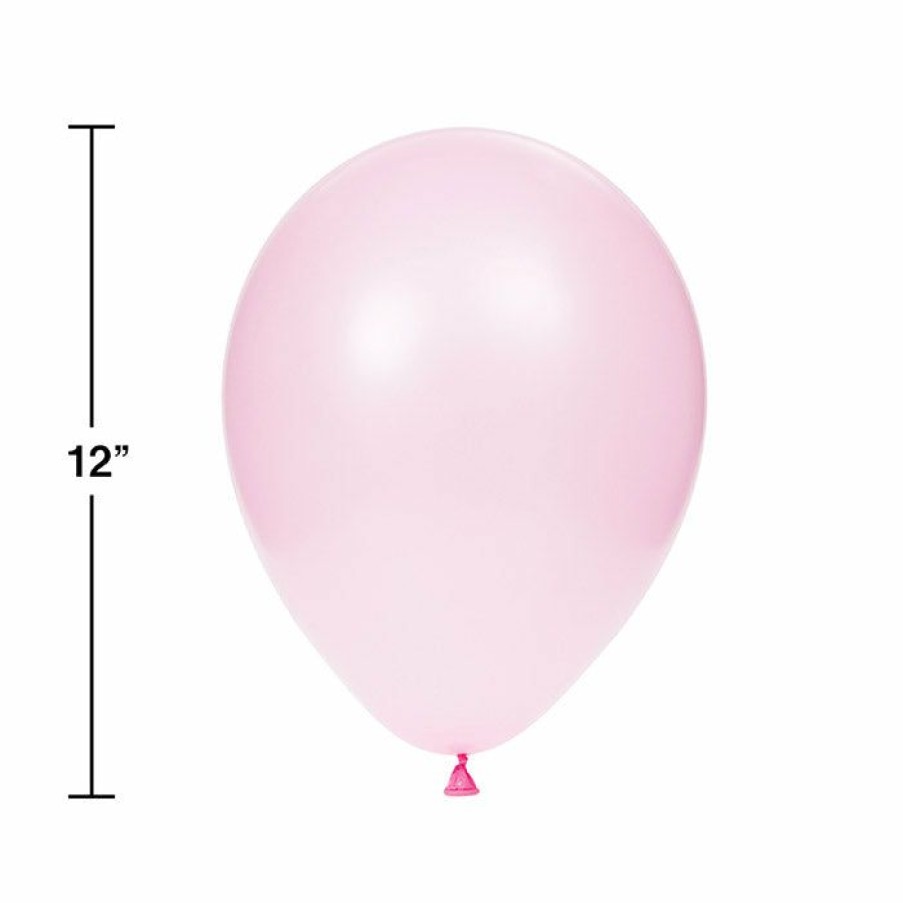 Solid Color Tableware * | Creative Converting Latex Balloons 12 Cl Pink, 15 Ct