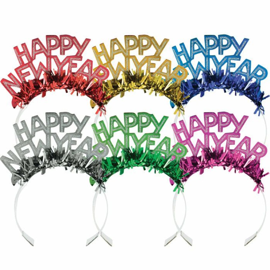 Holidays * | Creative Converting New Year'S Foil & Glitter Tiara New Year'S Eve Party Supplies