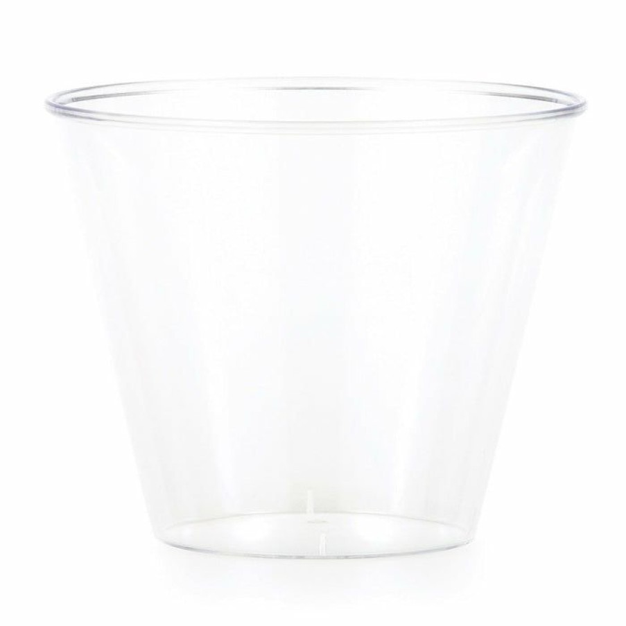 Solid Color Tableware * | Creative Converting Clear Plastic Glasses, 9 Oz, 8 Ct