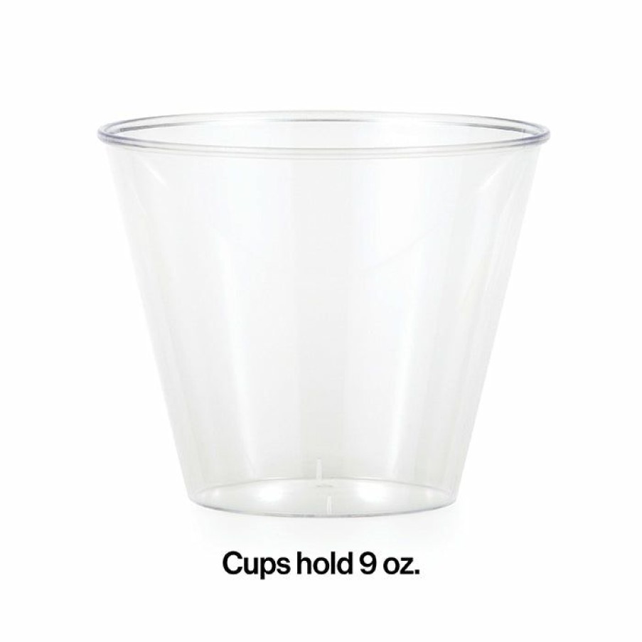 Solid Color Tableware * | Creative Converting Clear Plastic Glasses, 9 Oz, 8 Ct