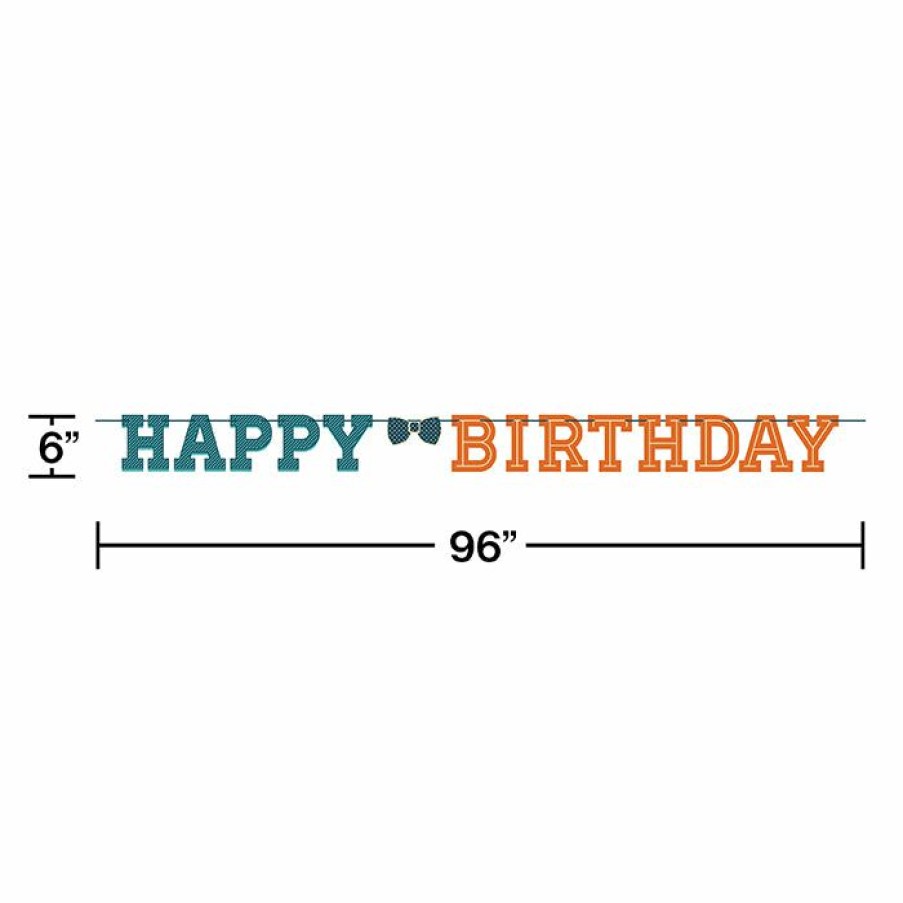 Birthdays * | Creative Converting Adult Birthday Party Themes Hipster Birthday Banners 12 Ct