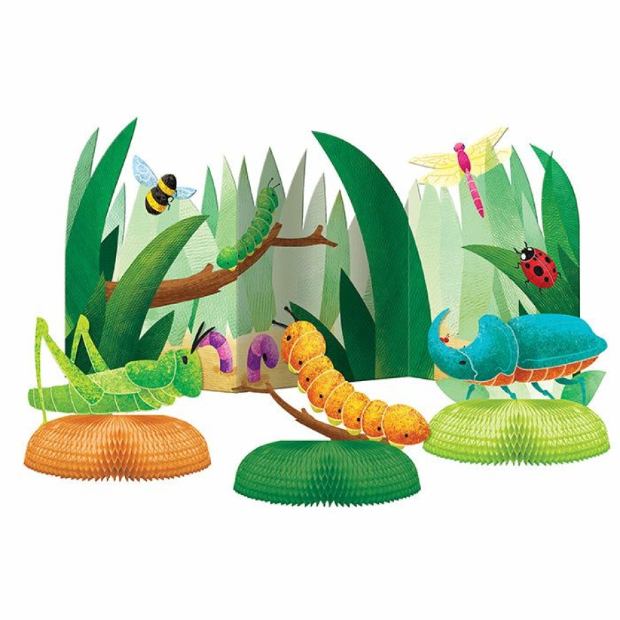 Birthdays * | Creative Converting Birthday Bugs Centerpiece 3D W/ Hc 4Ct Kids Birthday Party Themes