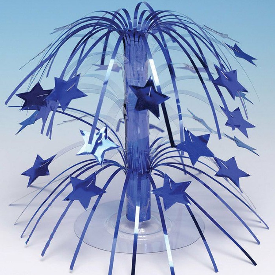 General Decorations * | Creative Converting General Decorations Blue Stars Mini Cascade Centerpiece (6/Case)