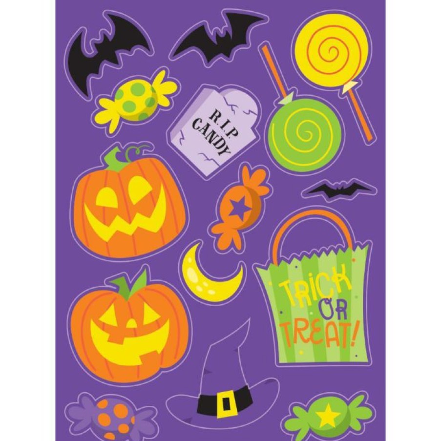 Holidays * | Creative Converting Stickers, Halloween Fun, 4 Ct Halloween Party Supplies