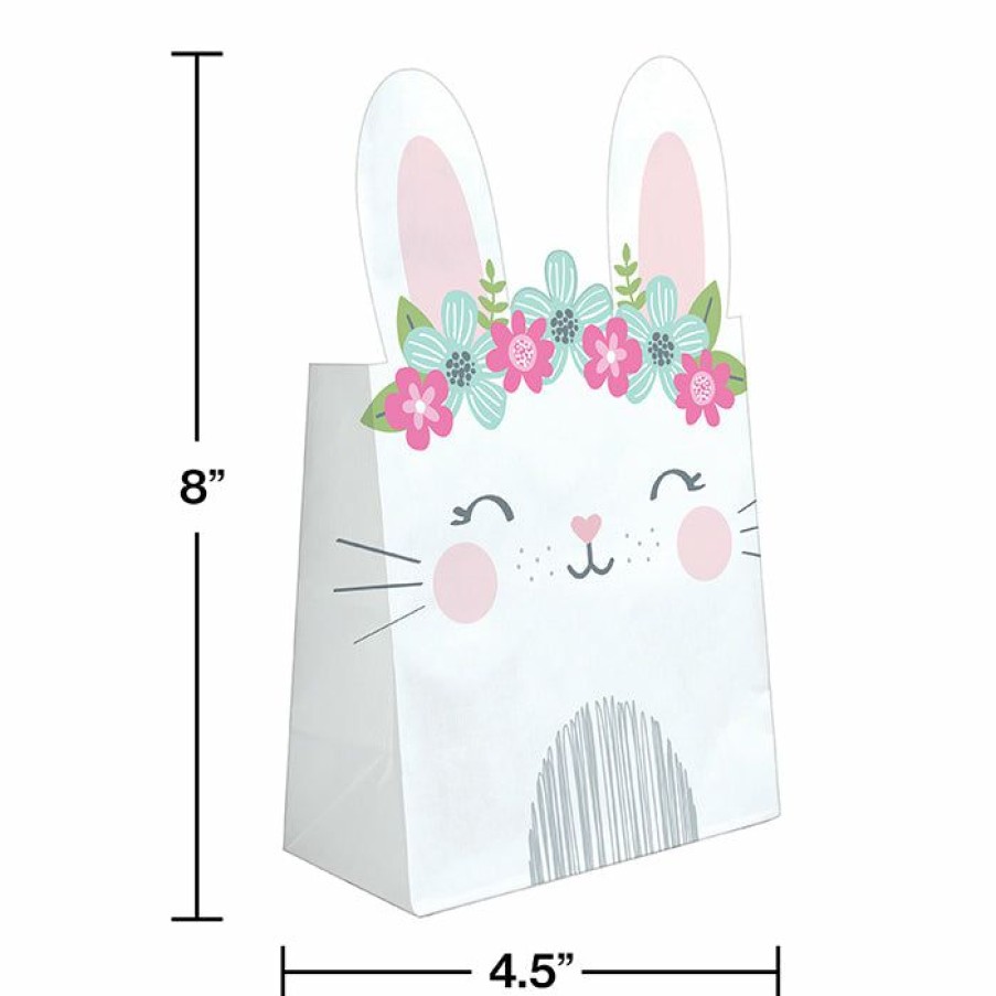 Birthdays * | Creative Converting Birthday Bunny Favor Bags (96/Case) 1St Birthday Party Themes