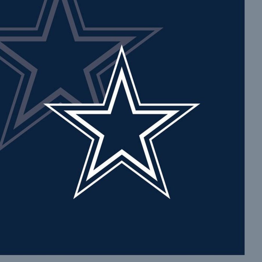 Sports * | Creative Converting Dallas Cowboys Beverage Napkins, 16 Ct