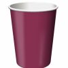 Solid Color Tableware * | Creative Converting Burgundy Hot/Cold Paper Cups 9 Oz., 24 Ct Solid Color Tableware