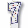 Birthdays * | Creative Converting Polka Dot #7 Candle