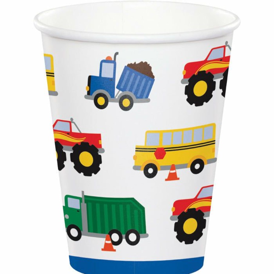 Birthdays * | Creative Converting Kids Birthday Party Themes Traffic Jam Hot/Cold Cups 8Oz. 8Ct