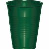 Solid Color Tableware * | Creative Converting Hunter Green Plastic Cups, 20 Ct