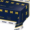 Sports * | Creative Converting Ncaa College Themed Party Decorations University Of Michigan Plastic Table Cover, 54 X 108