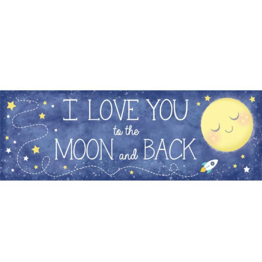 Baby Showers * | Creative Converting To The Moon And Back Giant Party Banner (6/Case)