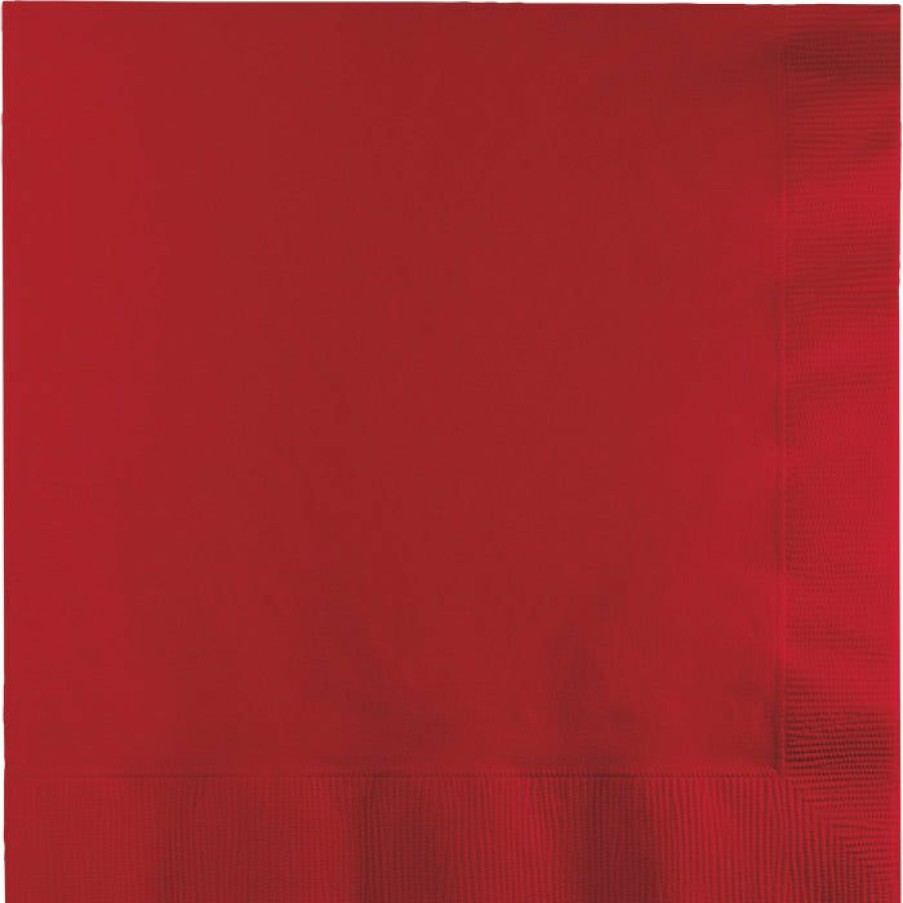 Solid Color Tableware * | Creative Converting Classic Red Luncheon Napkin 2Ply, 50 Ct