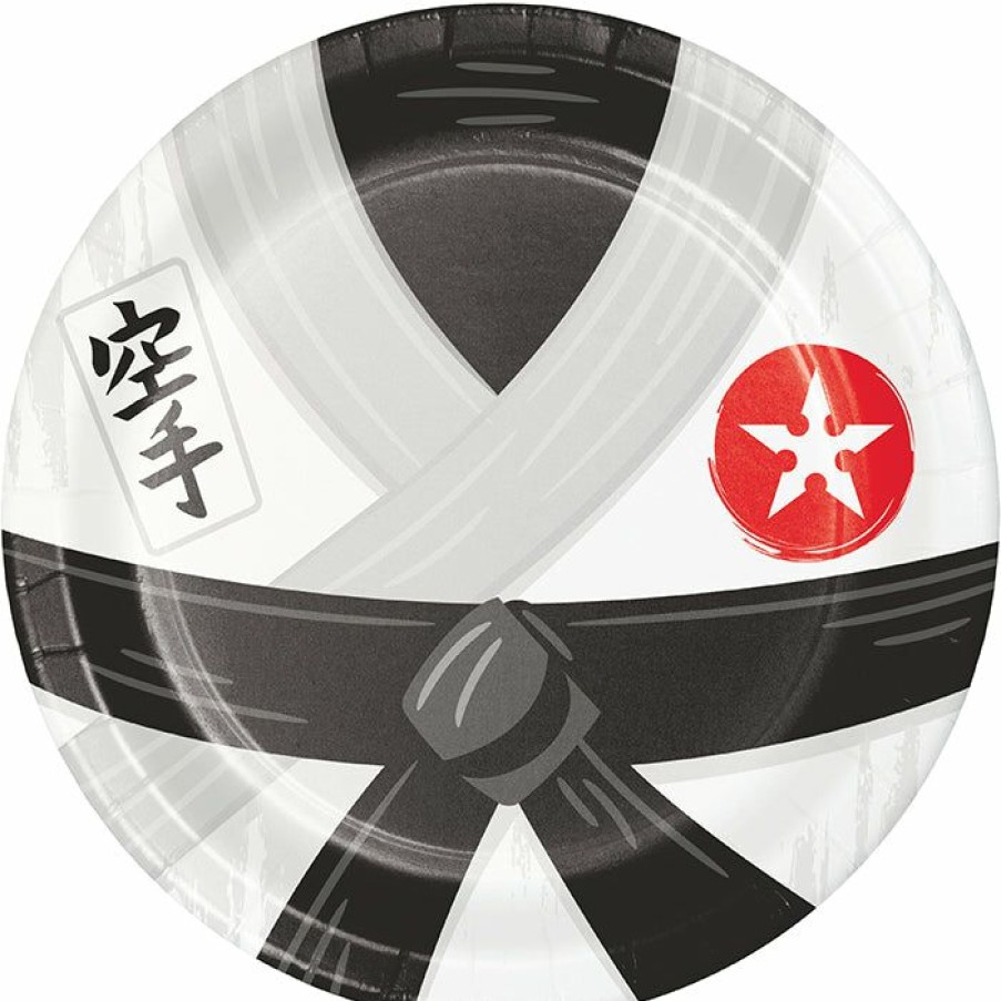 Birthdays * | Creative Converting Kids Birthday Party Themes Karate Party Dinner Plate 8Ct