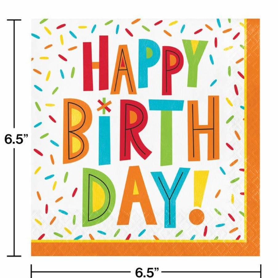 Birthdays * | Creative Converting Birthday Fun Luncheon Napkin 16Ct