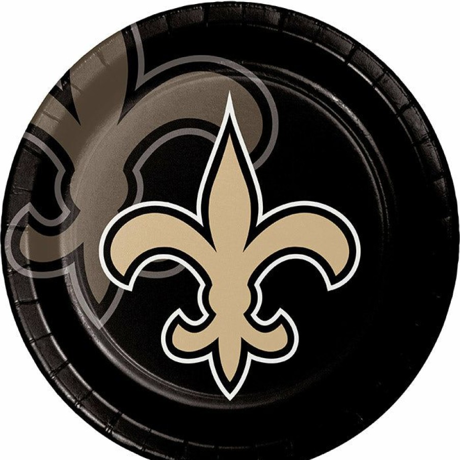 Sports * | Creative Converting New Orleans Saints Paper Plates, 8 Ct