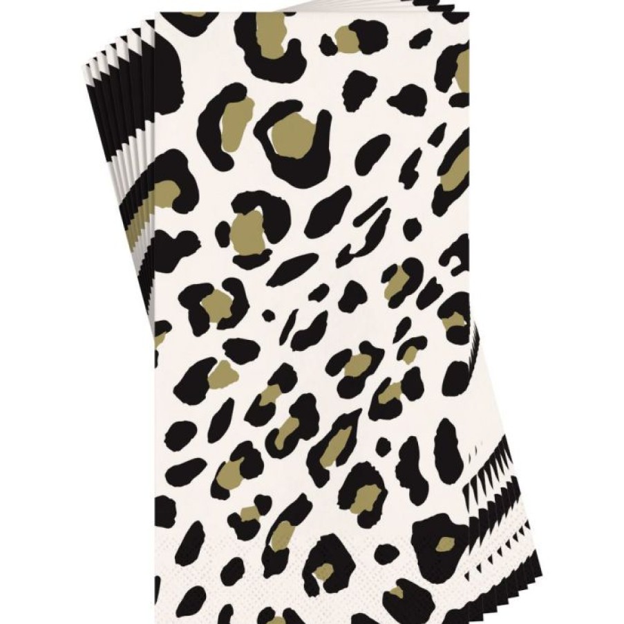 Themed Tableware * | Creative Converting Leopard Guest Towel 16Ct Themed Tableware