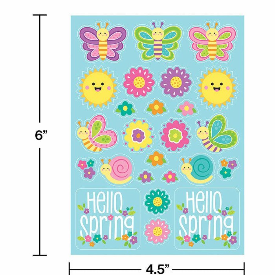 Holidays * | Creative Converting Easter Party Supplies Hello Spring Stickers, 4 Ct