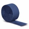 Solid Color Tableware * | Creative Converting Navy Crepe Streamers 81 Solid Color Tableware