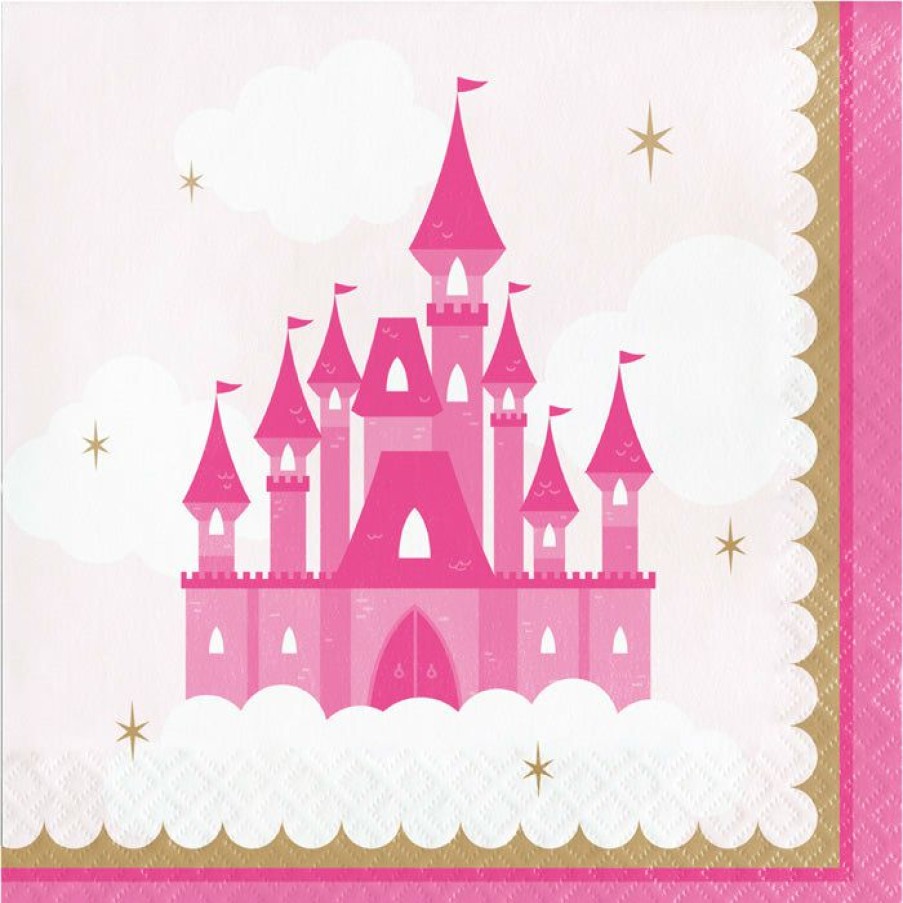 Birthdays * | Creative Converting Kids Birthday Party Themes Little Princess Luncheon Napkin 16Ct