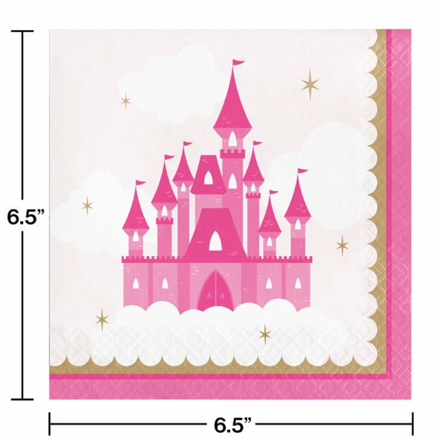 Birthdays * | Creative Converting Kids Birthday Party Themes Little Princess Luncheon Napkin 16Ct