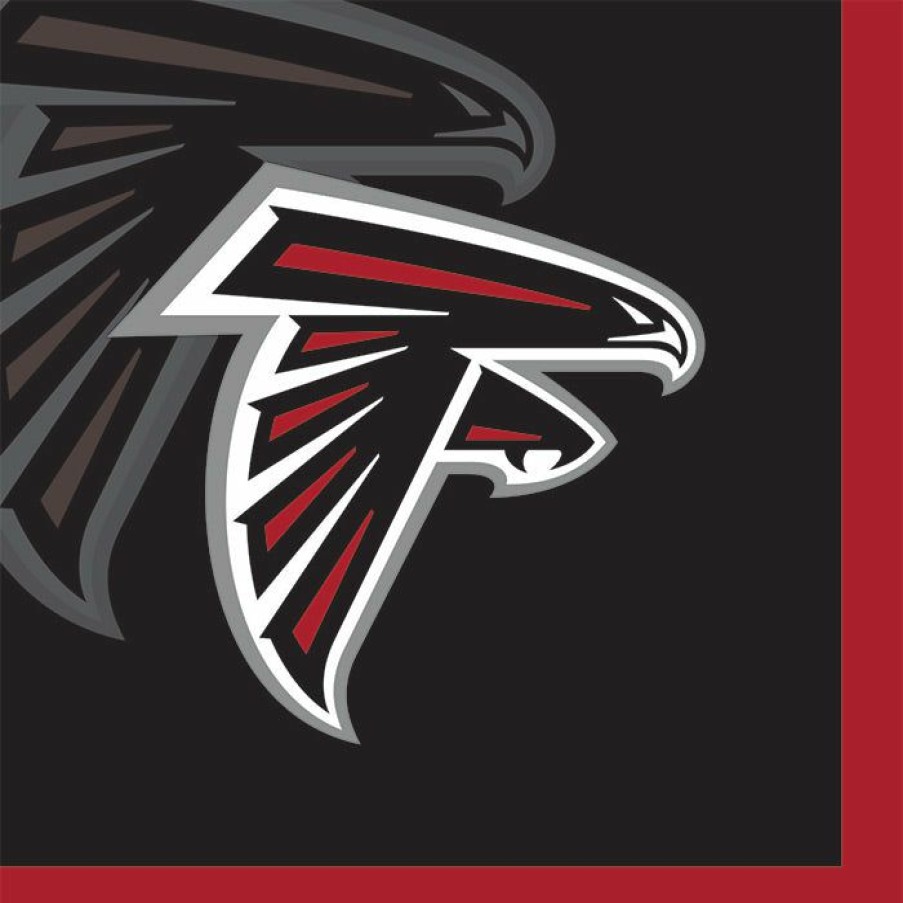 Sports * | Creative Converting Nfl And Football Party Supplies Atlanta Falcons Beverage Napkins, 16 Ct